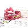Mother's Day Adjustable Polyester Embroidery Braided Cord Bracelets FS-WGFCFA1-05-1