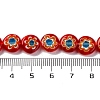 Handmade Millefiori Lampwork Beads Strands LAMP-G164-04-5