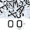 2 Bags 52Pcs 2 Colors Polyester Thread Cloth Patch PATC-CJ0001-11-2