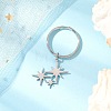 6Pcs 201 Stainless Steel Keychain KEYC-JKC01184-4