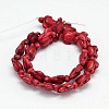 Dyed Synthetic Turquoise Beads Strands G-M152-02-B-3
