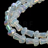 Electroplate Glass Beads Strands GLAA-K064-01A-10-4