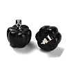 Natural Obsidian Pumpkin Charms G-K338-27P-02-2