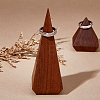 Walnut Wooden Ring Storage Rack Display Stands ODIS-WH0099-51B-4