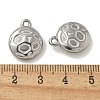 Anti-Tarnish 304 Stainless Steel Pendants STAS-Q334-12P-01-3