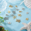 16Pcs 8 Style 201 Stainless Steel Filigree Joiners Links & Pendants STAS-PJ0001-37-5