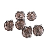Natural Ice Obsidian Carved Nine-Tailed Fox Beads PW-WG881C9-01-1