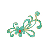 Chinese Style Alloy Enamel Chandelier Components Links X-ENAM-E329-70A-G-4