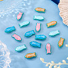 16Pcs 4 Colors Fish Spray Painted Alloy Enamel Beads FIND-TA0010-36-5