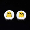 Halloween Printed Natural Wood Beads WOOD-T021-95-2