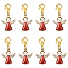 20Pcs Angel Alloy Enamel Pendant Decorations HJEW-YW00271-01-1