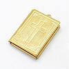 Brass Photo Frames Locket Pendants KK-P094-23-1