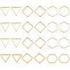 24Pcs 3 Style Brass Linking Ring KK-FH0005-06-1