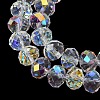 Electroplate Transparent Glass Beads Strands EGLA-A046-01C-21-2