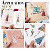 6 Sets 6 Colors Vintage Self-Adhesive Paper Stickers STIC-CP0001-01-7
