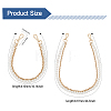 2Pcs 2 Style Plastic Imitation Pearl Beaded Double Strand Bag Handles DIY-CA0005-94-2