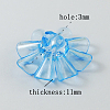 Garment Findings Transparent Acrylic Flower Sewing Shank Buttons X-TACR-R18-M-3
