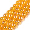 Electroplate Transparent Glass Beads Strands GLAA-T032-T8mm-AB11-1