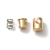 Rack Plating Brass Cord Locks KK-C020-06LG-1