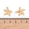 304 Stainless Steel Enamel Pendants STAS-Q119-08G-01-3