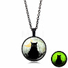 Luminous Glow in the Dark Alloy Pendant Necklaces PW-WGA7B98-03-1