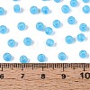 6/0 Transparent Inside Colours Glass Seed Beads SEED-N008-08F-4