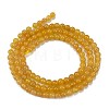 Natural Topaz Jade Beads Strands G-M438-A06-01-5