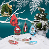 DIY Christmas Themed Earring Making Kits DIY-SC0014-34P-5