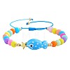 Ocean Style Fish Porcelain Bead Braided Bracelets YA5775-5