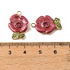 304 Stainless Steel Enamel Pendants STAS-I371-24G-02-3