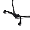 Natural Rose Quartz Ring Pendant Necklace with Waxed Cords NJEW-R262-01A-08-4