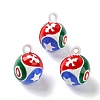 Alloy Enamel Pendants AL-CBAEAA8-12-1