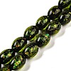 Handmade Dichroic Foil Glass Beads Strands DICH-U001-12A-1