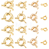  4 Styles Rack Plating Brass Spring Clasps FIND-PH0006-09-1