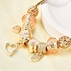 Alloy Enamel European Beads Charm Bracelets BJEW-F495-07G-5