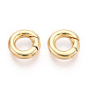 Brass Spring Gate Rings KK-T078-20G-01-1