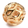 Long-Lasting Hollowed Plated Brass Beads LS-KK-O133-003C-G-3