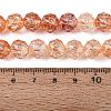 Crackle Transparent Glass Beads Strands GLAA-N063-10mm-10-2