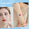 160Pcs 10 Colors Forsted Glass Beads Strands GLAA-SP0001-80-5