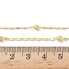 3.5MM Round Ball Brass Oval Link Chain Necklaces for Women NJEW-K271-18G-5