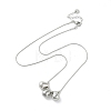 304 Stainless Steel Necklaces NJEW-M213-01P-2