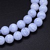 Grade AA Natural Blue Lace Agate Beads Strands G-F222-30-4mm-6