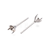 Non-Tarnish 316 Surgical Stainless Steel Stud Earring Setting X-STAS-S117-023A-2