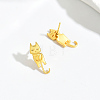 Cute Cat Stud Earrings for Women DX2509-3