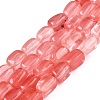 Cherry Quartz Glass Beads Strands G-T138-100-4