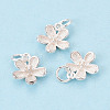 925 Sterling Silver Flower Charms STER-T009-06S-1
