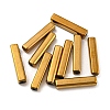 Electroplate Glass Beads GLAA-D024-01M-2