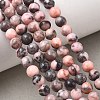 Natural Zebra Jasper Round Beads Strands X-G-E334-6mm-11-9