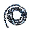 Electroplate Transparent Glass Beads EGLA-B013-02A-PL15-2