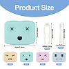 4 Bags 4 Colors Plastic Contact Lens Care Tool Set AJEW-TAD0001-02-3